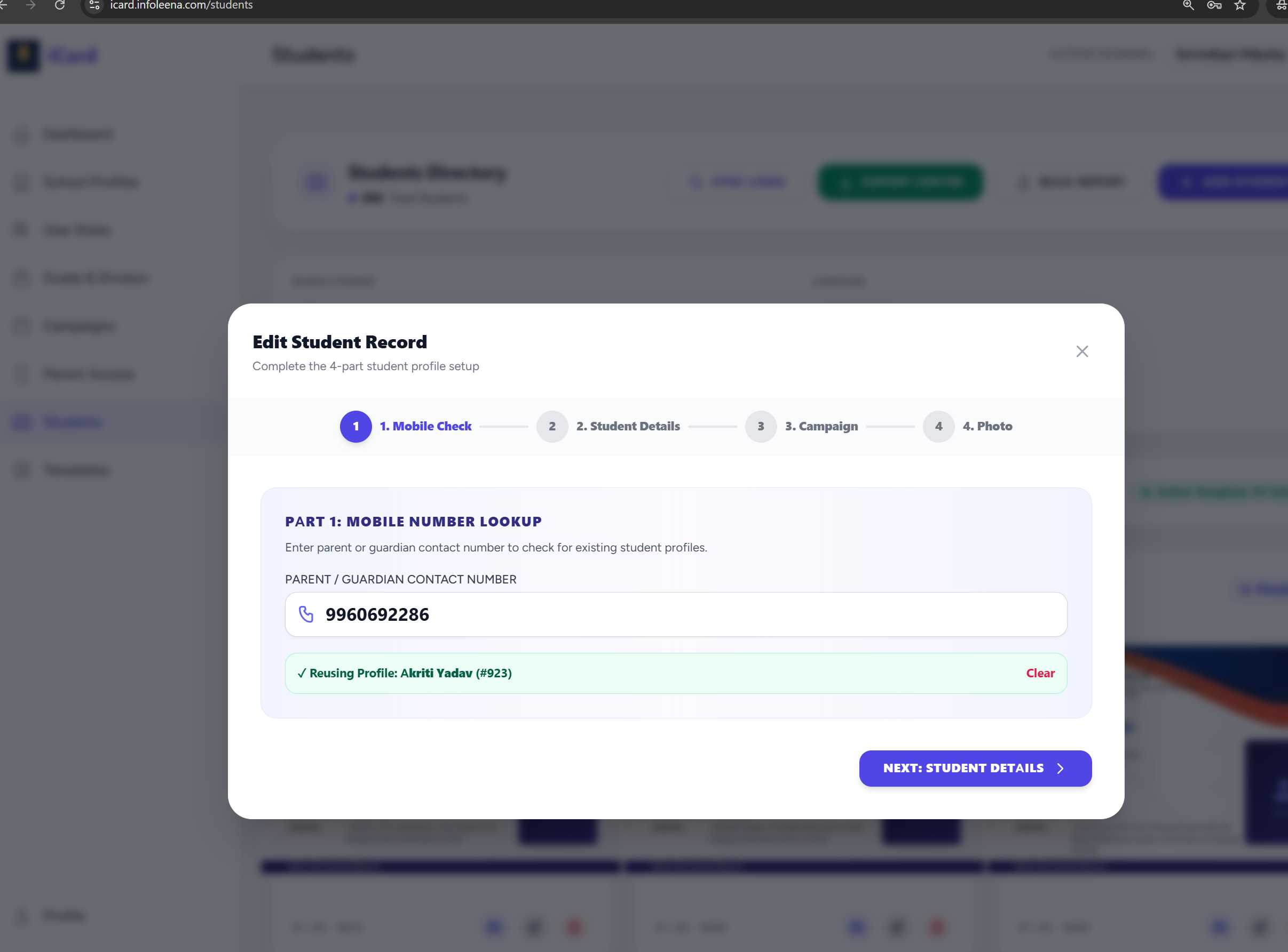 Template Studio Editor screenshot